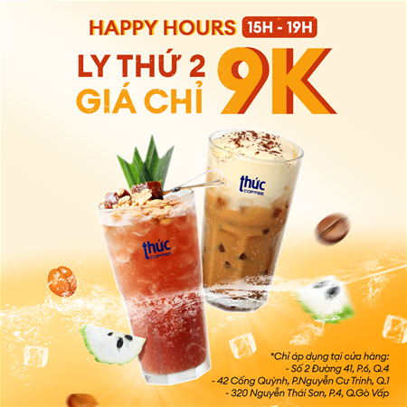 🔖 HAPPY HOURS - HAPPY DEAL 💥 CHILL LY THỨ 2 GIÁ CHỈ 9.000Đ